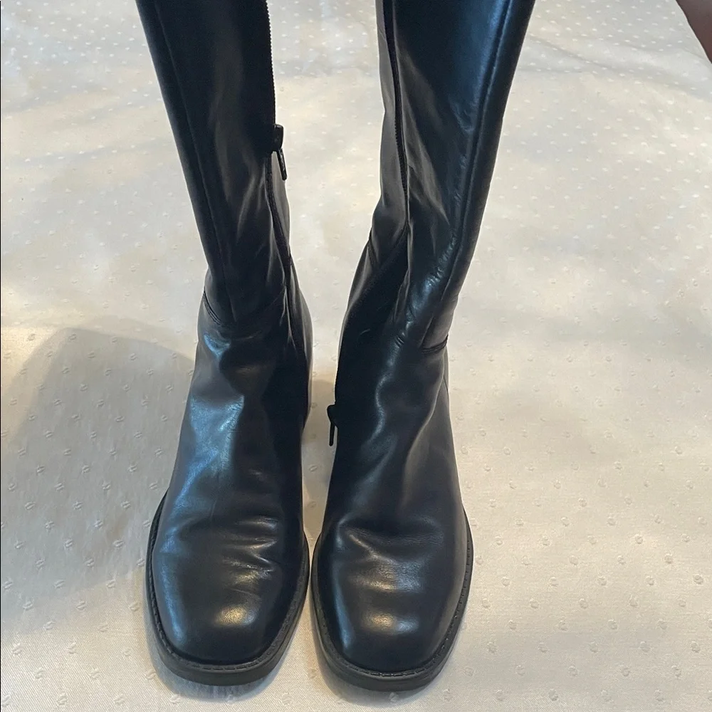 Bandolino Black Heeled Boots - Picture 1 of 6